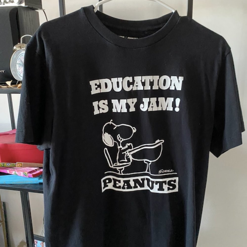 Uniqlo Peanuts Education is my Jam! Shirt